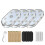 4 luci LED wireless per auto USB colorate sensibili al tocco, luce d'atmosfera per auto B79C 1