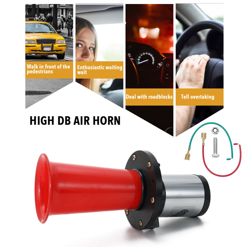 12V Vintage Oo Ga Oogah Classical Horn, Antique Old Style Car Horn With Loud 110Db Sound Pressure Level, For Car Truck Boat 9555307253662