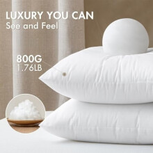 Throw Pillow Inserts 24x24 Inches Set of 2 Virgin Nonwoven