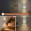 Luz noturna de tomada de parede LED preta (4 peças) 5