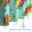 Κουρτίνα ντους με floral εκτύπωση 84x72 ίντσες με 12 γάντζους 6