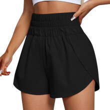 Pantaloni scurți de alergare pentru femei, cu uscare rapidă, talie elastică, pantaloni sport, pantaloni scurți care se micșorează pentru a se
