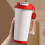 Reisebecher aus Edelstahl 304, 500 ml, Rot 3