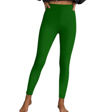 Pantaloni da yoga elasticizzati a vita alta da donna, tessuto morbido in seta di latte spazzolata, misto spandex-poliestere, vestibilità slim,