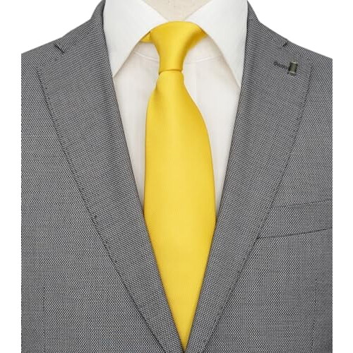 Extra Long Solid Tie for Men Big and Tall, 63 or 70 inch XL Plain Ties 1