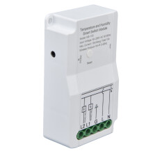 WiFi-temperatuur-/vochtigheidsschakelaar: dubbele relaisuitgang, draadloze bediening, compatibel met slimme app, 90, 250V