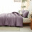 Queen Dusty Purple Comforter Set 3-Piece 5