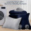 Twin-XL Comforter Set Navy Light Grey 5-Piece 4