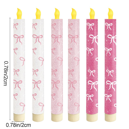 Conjunto de 6 velas LED sem chama com temporizador 2