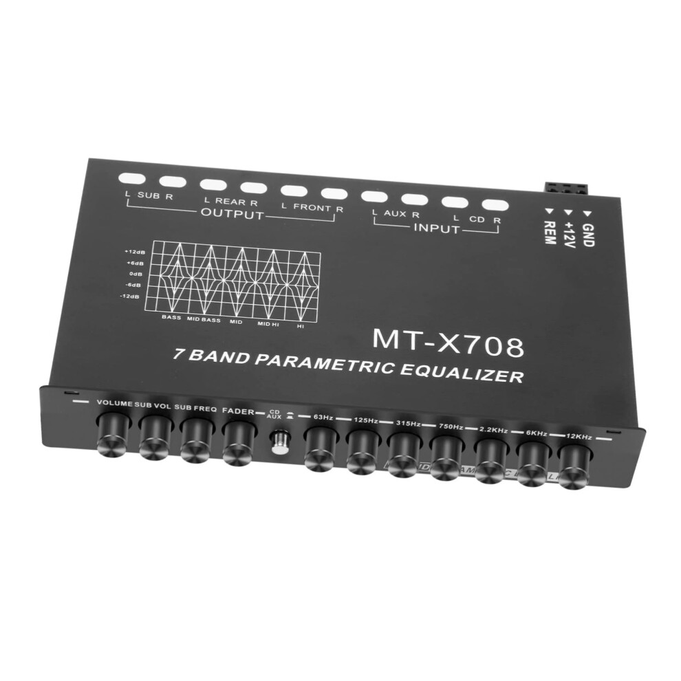 7 Band Car Audio Equalizer For Enhanced Sound Quality And Precise Audio Adjustment 9169991189215