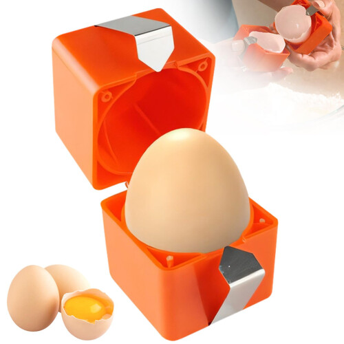 Egg Shell Opener for Raw and Hard Boiled Eggs, Easy Egg Cracker Tool, Quick Clean, 1 PCS
