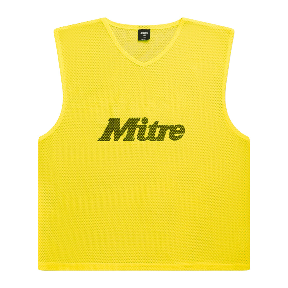 Mitre (Xs-S, Neon ) Unisex Adult Pro Training Bib Yellow