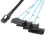Sas Sff-8087 to 4 Sff-8482 Server Array Card Hard Drive Data Cable  Power Cable 0.5m 4