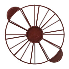 Cake Portion Divider with EasyGrip Handle, 12 Slice Plastic Cake and Pie Marker, Dark Red 4.4oz