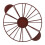 Cake Portion Divider with EasyGrip Handle, 12 Slice Plastic Cake and Pie Marker, Dark Red 4.4oz 1