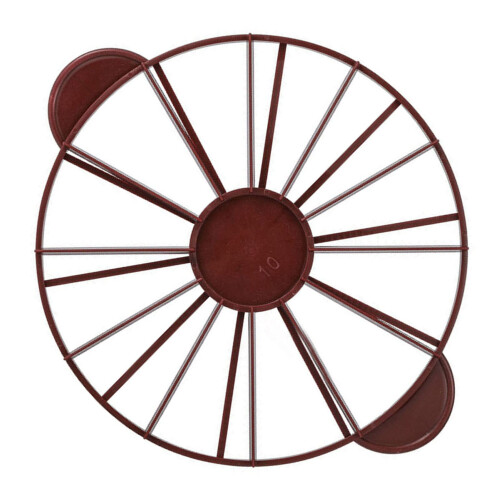 Cake Portion Divider with EasyGrip Handle, 12 Slice Plastic Cake and Pie Marker, Dark Red 4.4oz