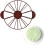 Cake Portion Divider with EasyGrip Handle, 12 Slice Plastic Cake and Pie Marker, Dark Red 4.4oz 2