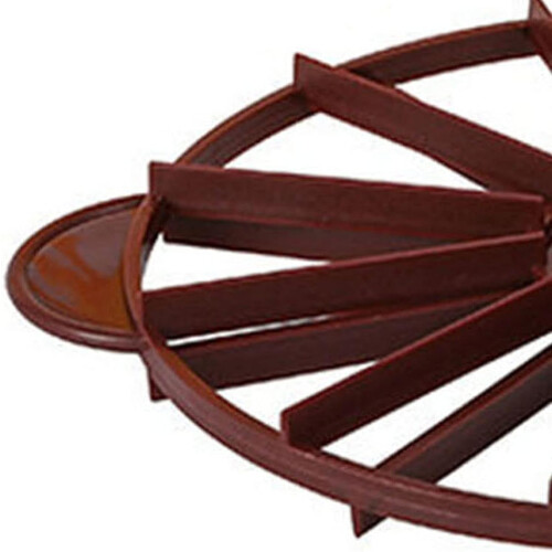 Cake Portion Divider with EasyGrip Handle, 12 Slice Plastic Cake and Pie Marker, Dark Red 4.4oz 2