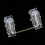 Transparent Gold Plated Plate Mounted Stabilizer for Custom Mechanical Keyboard Plate Transparent 6