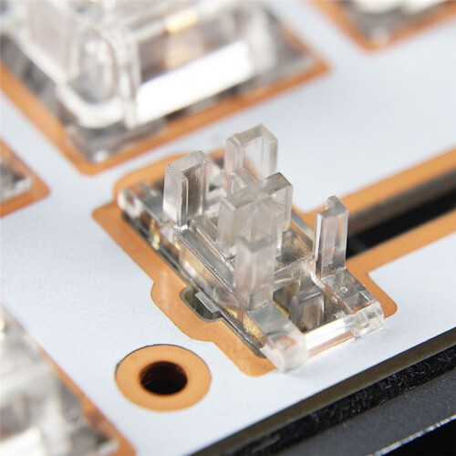Transparent Gold Plated Plate Mounted Stabilizer PCB Mount Keyboard Stabilizers for Mechanical Keyboards B 1
