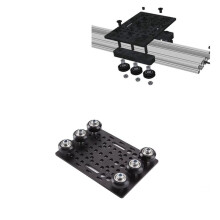 V-Slot Gantry Plate Set 20-80mm Gantry Plate with 6 Wheels for 3D Printer Part CNC Machine Parts