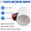 Plastic Motorized Damper PVC Check Valve Air Duct Volume Controller for Ventilation Pipe 220VAC 110mm 4