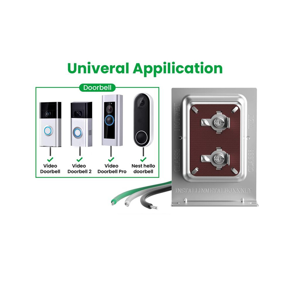 Doorbell Transformer 24V 40Va For Ring Video Doorbells, Hardwired Door Chime Transformer Power Supply 6034191733977
