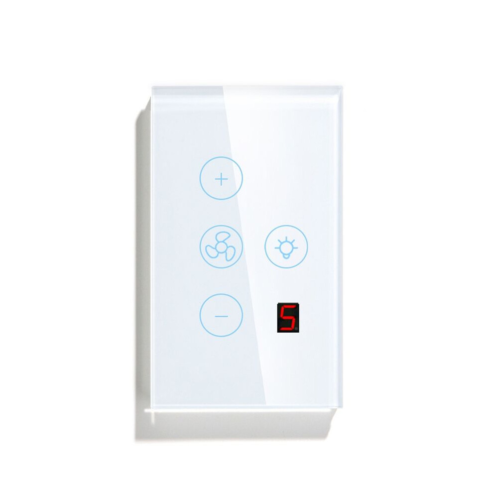 Tuya Zigbee Fan Light Us Network Connection App Control Alexa/ Assistant Voice Control White 4713464884661