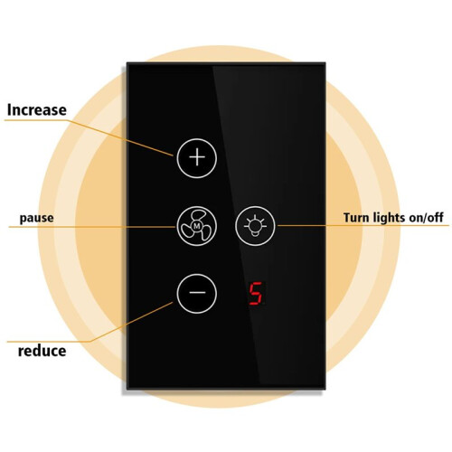 Tuya Zigbee  Fan Light  US Network Connection APP Control Alexa/ Assistant Voice Control White 1