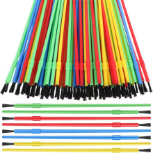 100 Pieces Paint Brush Bulk Plastic Paint Brush Set Oil Painting Watercolor Brush Classroom Supplies for Arts and Crafts