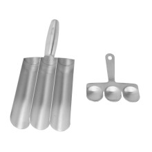 Stainless Steel Triple Meatball Maker with Cutting Spade, Ergonomic Grip for Easy Food Prep