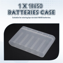 Caixa de Armazenamento À Prova D'Água AA AAA 18650 Baterias Suporte Portátil Estojo Protetores Organizador para 6 Unidades 18650