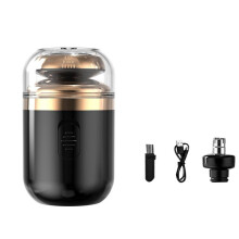 2 in 1 Draagbare Elektrische Scheerapparaat Neushaar Trimmer Oplaadbare Elektrische Scheerapparaat Capsule Reis Scheerapparaat B
