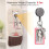 Zinc Alloy Easy-Pull Buckle Retractable Buckle Strong Wire Puller Easy-Pull Wire Rope Keychain 5