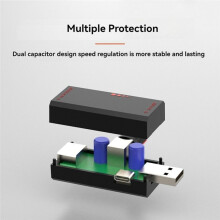 5W 5V Fan Speed Controller Induction Speed Controller with Protection USB Interface Laptop Cell Phone Cooling