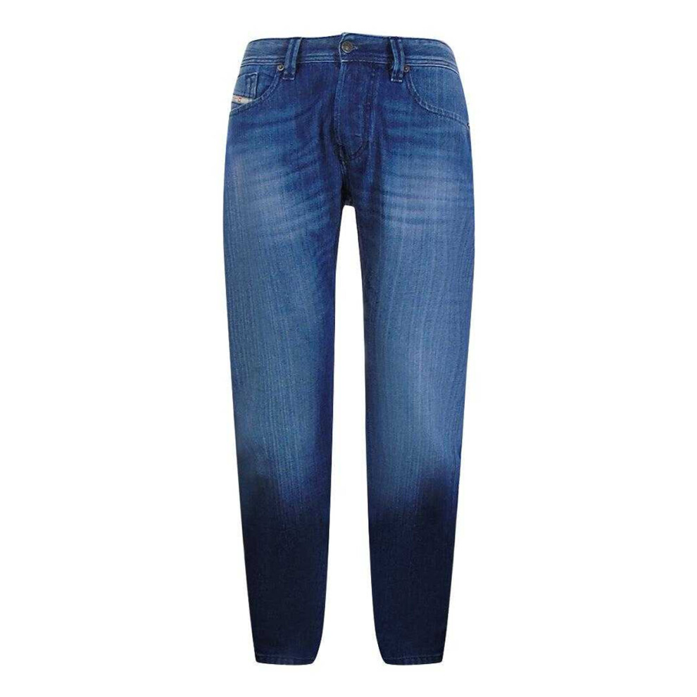 Diesel (32R, Dark ) Mens Larkee-X Stretch Jeans Blue