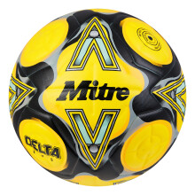 (5, Fluorescent Yellow/Black/Grey) Mitre Delta Evo 2024 Football