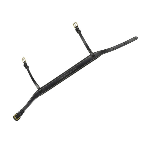 (Full, Black) Whitaker Leather Flat Horse Noseband 1