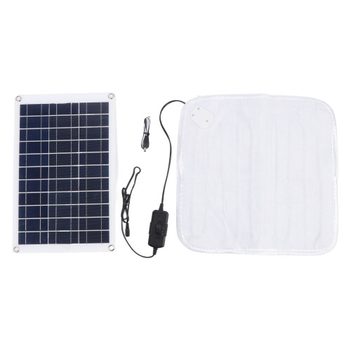 Portable 50W Solar Panel with Heated Blanket 43x43cm for Camping 2