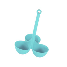 Egg Poacher Silicone Egg Cooker Cups with Handle Nonstick Dishwasher Safe for Boiling Steaming