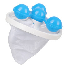 Washing Machine Lint Collector Nylon Mesh Hair Catcher-Blue