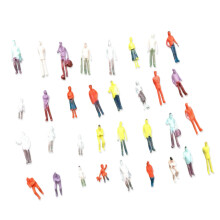 Pack Of 25 Miniature People Random Poses Figurines For Model-D