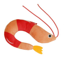 Le jouet en peluche d'herbe à chat de fruits de mer encourage