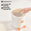 Elegant Duck Trash Can With Press Lid Home Decorative Gabage Bin 6