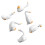 6PCS  Miniature  Geese Sculptures Resin Desktop Decoration 1