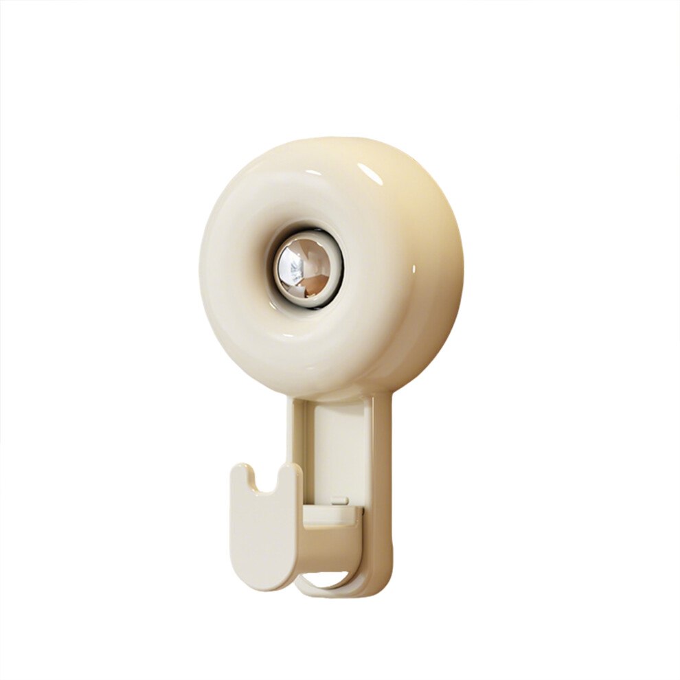 (6.4Cmx11.7cm, White) Bathroom Towel Hook, Multipurpose Space-Saving Suction Cup Wall Hook Wall Hanger 7456639952853