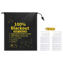 (3 Sets(1.45m*3m), Black) Blackout Curtains for Bedroom Darkening Curtains Window Curtain for Living Room Bedroom Home for Light Blocking