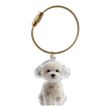 Pet Memorial Keychain For Carrying Dog Hair-Cute Teddy