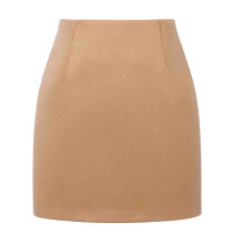 Sportrok, casual damesrok met hoge taille en nauwsluitende pasvorm, effen kleur