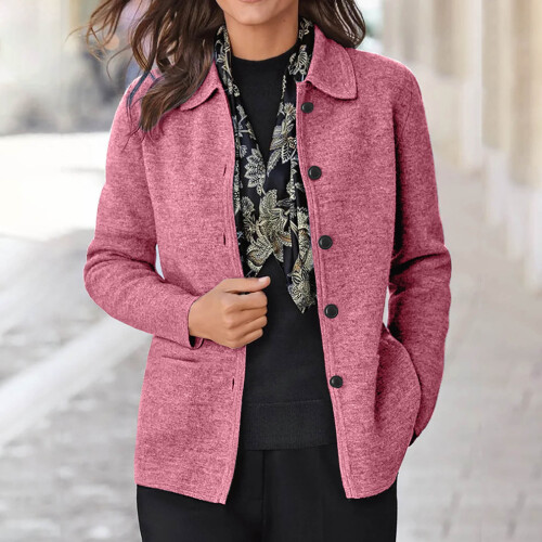 Ζακέτα Cardigan για γυναίκες, Εκκαθάριση μόδας γυναικών Casual τσέπες με μακριά μανίκια 1